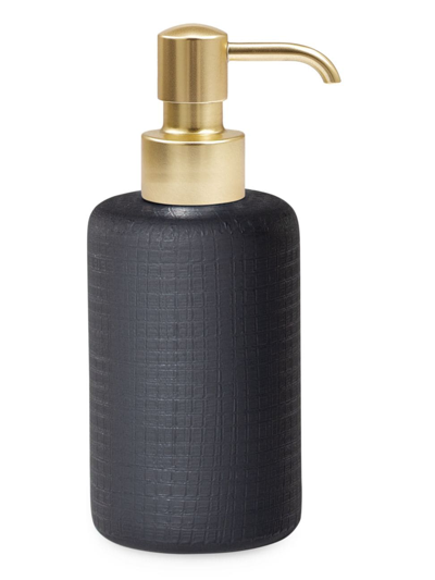 Shop Labrazel Cambric Black Pump Dispenser In Matte Brass