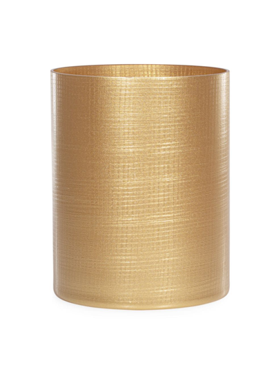 Shop Labrazel Cambric Wastebasket In Gold