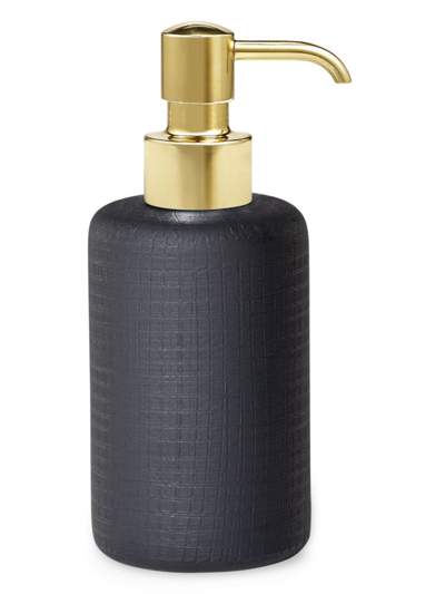 Shop Labrazel Cambric Black Pump Dispenser In Unplated Brass