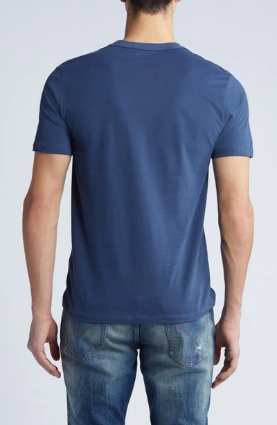 Shop Allsaints Brace Tonic Slim Fit Cotton T-shirt In Lakehouse Blue