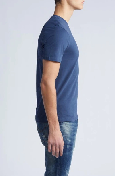 Shop Allsaints Brace Tonic Slim Fit Cotton T-shirt In Lakehouse Blue