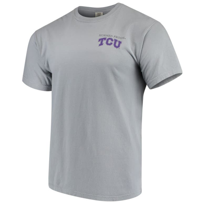 Shop Image One Gray Tcu Horned Frogs Team Comfort Colors Campus Scenery T-shirt