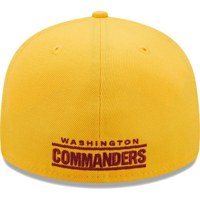 Shop New Era Gold Washington Commanders Omaha Low Profile 59fifty Fitted Hat