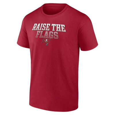 Shop Fanatics Branded Red Tampa Bay Buccaneers Big & Tall Raise The Flags Statement T-shirt