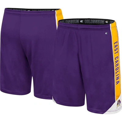 Shop Colosseum Purple Ecu Pirates Haller Shorts