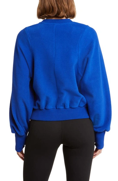 Shop Sweaty Betty Compass Seam Detail Sweatshirt In Lightning Blue