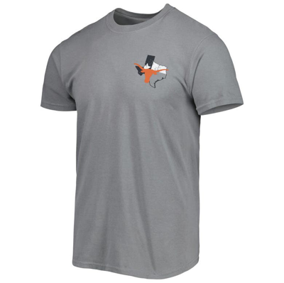 Shop Image One Gray Texas Longhorns Hyperlocal State T-shirt