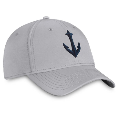 Shop Fanatics Branded Gray Seattle Kraken Secondary Logo Flex Hat