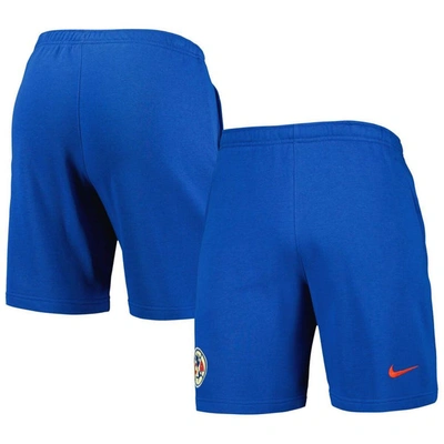 Shop Nike Blue Club America Fleece Shorts