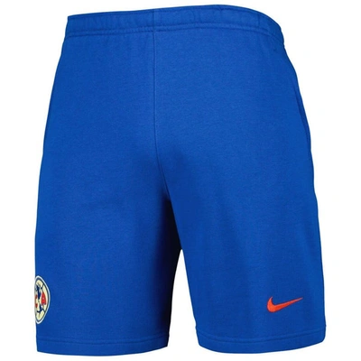 Shop Nike Blue Club America Fleece Shorts