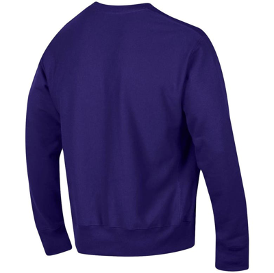 Shop Champion Purple Lsu Tigers Arch Reverse Weave Pullover Sweatshirt