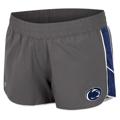 Shop Colosseum Gray Penn State Nittany Lions Pull The Switch Running Shorts