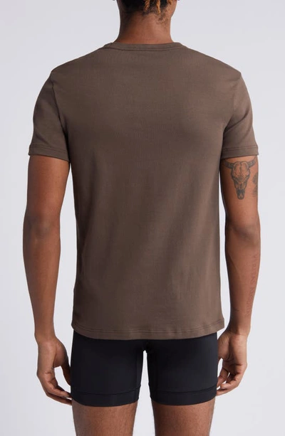 Tom Ford Cotton Jersey Crewneck T-shirt In Brown