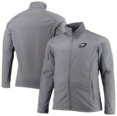 Shop Dunbrooke Charcoal Philadelphia Eagles Big & Tall Sonoma Softshell Full-zip Jacket In Graphite