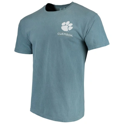 Shop Image One Blue Clemson Tigers State Scenery Comfort Colors T-shirt