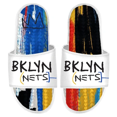 Shop Islide White Brooklyn Nets 2022/23 City Edition Gel Slide Sandals