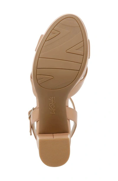 Lifestride Last Dance Womens Ankle Strap Open Toe Heels In Siena