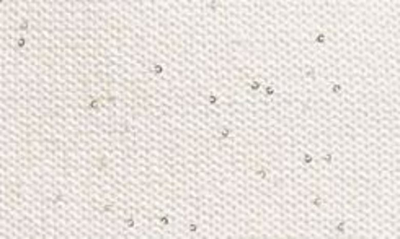 Eleventy Sequin Sleeveless Cotton & Linen Blend Pointelle Sweater Dress In White
