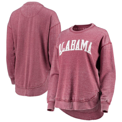 Shop Pressbox Crimson Alabama Crimson Tide Vintage Wash Pullover Sweatshirt