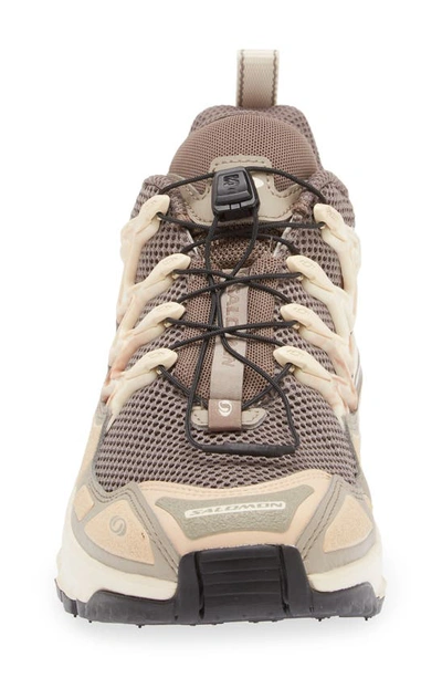 Shop Salomon Acs Og Trail Running Shoe In Falcon/ Shortbread/ Hazelnut
