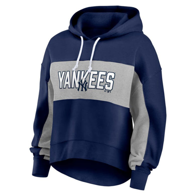 Shop Fanatics Branded Navy New York Yankees Filled Stat Sheet Pullover Hoodie
