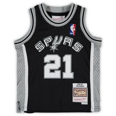 Shop Mitchell & Ness Infant  Tim Duncan Black San Antonio Spurs 1998/99 Retired Player Jersey