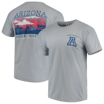 Shop Image One Gray Arizona Wildcats Team Comfort Colors Campus Scenery T-shirt