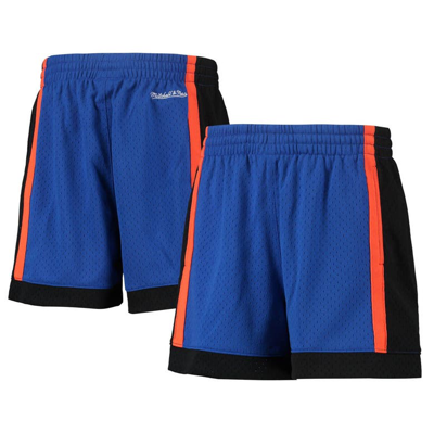 Shop Mitchell & Ness Royal New York Knicks Jump Shot Shorts