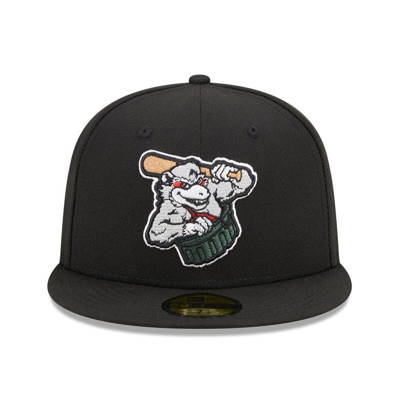 Shop New Era Black Arkansas Travelers Marvel X Minor League 59fifty Fitted Hat