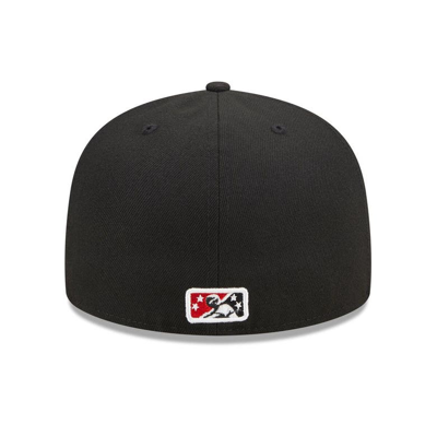 Shop New Era Black Arkansas Travelers Marvel X Minor League 59fifty Fitted Hat