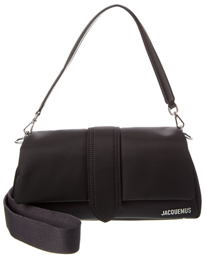 Shop Jacquemus Le Bambimou Nylon Shoulder Bag In Black