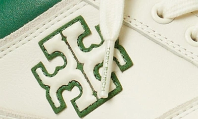 Shop Tory Burch Clover Court Sneaker In Titanium White