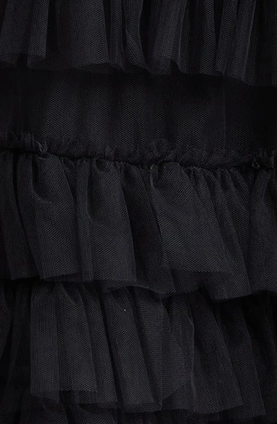Shop Molly Goddard Iris Tiered Tulle Skirt In Black