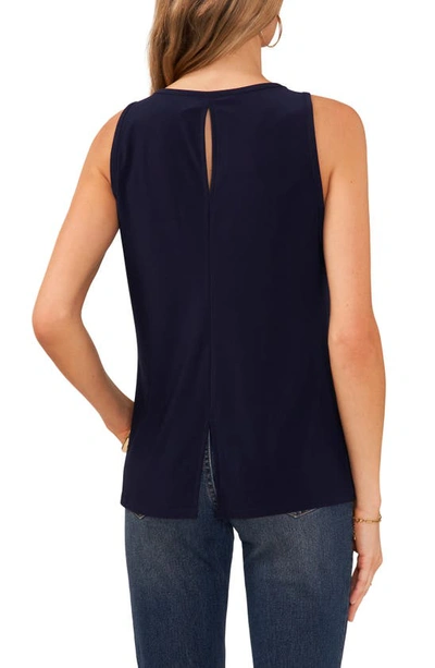 Shop Vince Camuto Sleeveless Top In Classic Navy