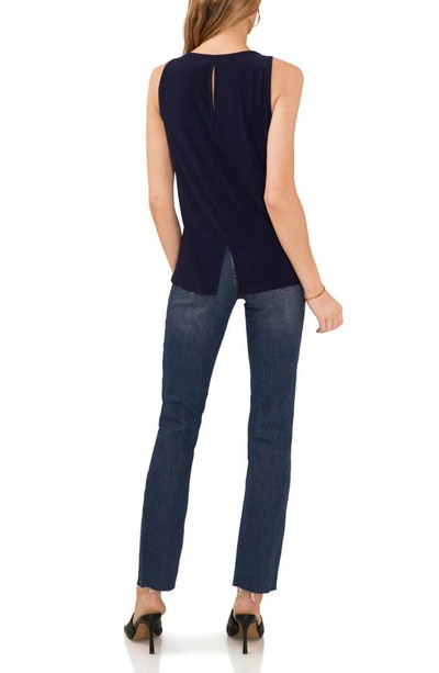 Shop Vince Camuto Sleeveless Top In Classic Navy