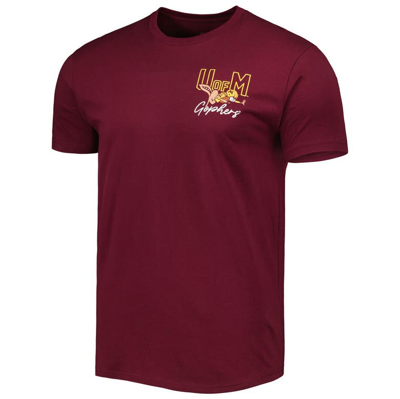 Shop Image One Maroon Minnesota Golden Gophers Vintage Through The Years Two-hit T-shirt