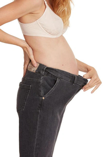 Cache Coeur Carrie Cuffed Maternity Mom Jeans In Grey Used