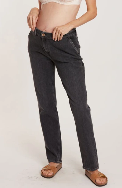Cache Coeur Carrie Cuffed Maternity Mom Jeans In Grey Used