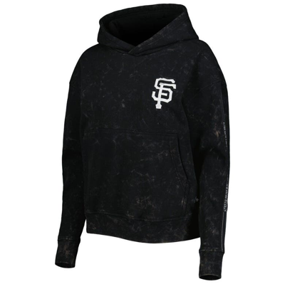 Shop The Wild Collective Black San Francisco Giants Marble Pullover Hoodie