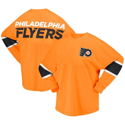 Shop Fanatics Branded Orange Philadelphia Flyers Jersey Long Sleeve T-shirt