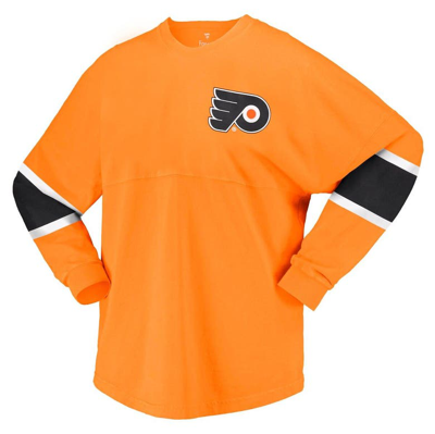Shop Fanatics Branded Orange Philadelphia Flyers Jersey Long Sleeve T-shirt