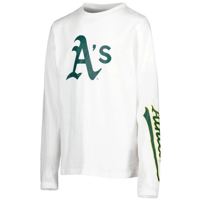 Shop Stitches Youth  Green/white Oakland Athletics Combo T-shirt Set