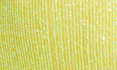 Jump Apparel One-shoulder Sequin Minidress In Yellow