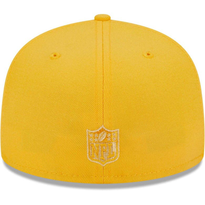 Shop New Era Gold Pittsburgh Steelers Monocamo 59fifty Fitted Hat