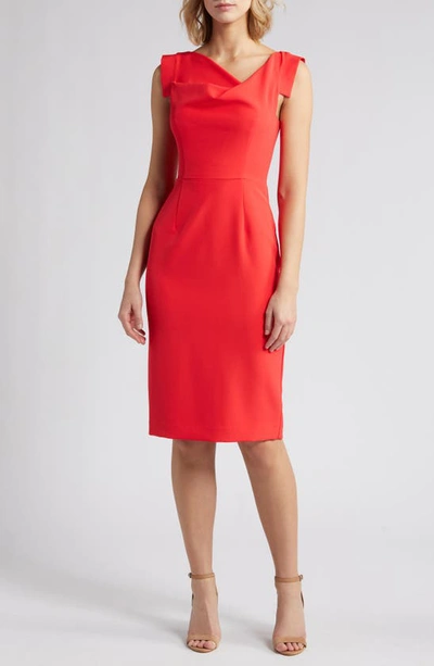 Shop Black Halo Jackie O Sheath Dress In Red