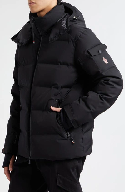 Shop Moncler Montgetech Down Ski Jacket In Black