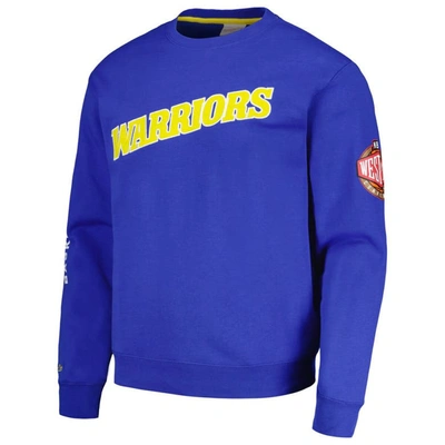 Mitchell & Ness Men's  Royal Golden State Warriors Hardwood Classics There And Back Pullover Sweatshi In Royal