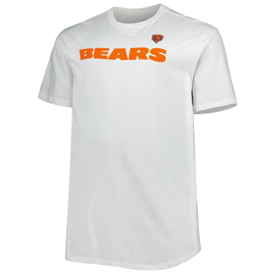 Shop Fanatics Branded White Chicago Bears Big & Tall Hometown Collection Hot Shot T-shirt