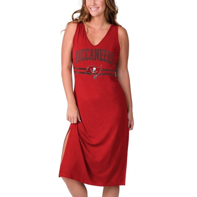 Shop G-iii 4her By Carl Banks Red Tampa Bay Buccaneers Training V-neck Maxi Dress