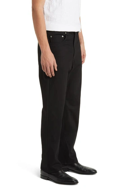 Shop Blk Dnm 55 Relaxed Straight Leg Organic Cotton Jeans In Black